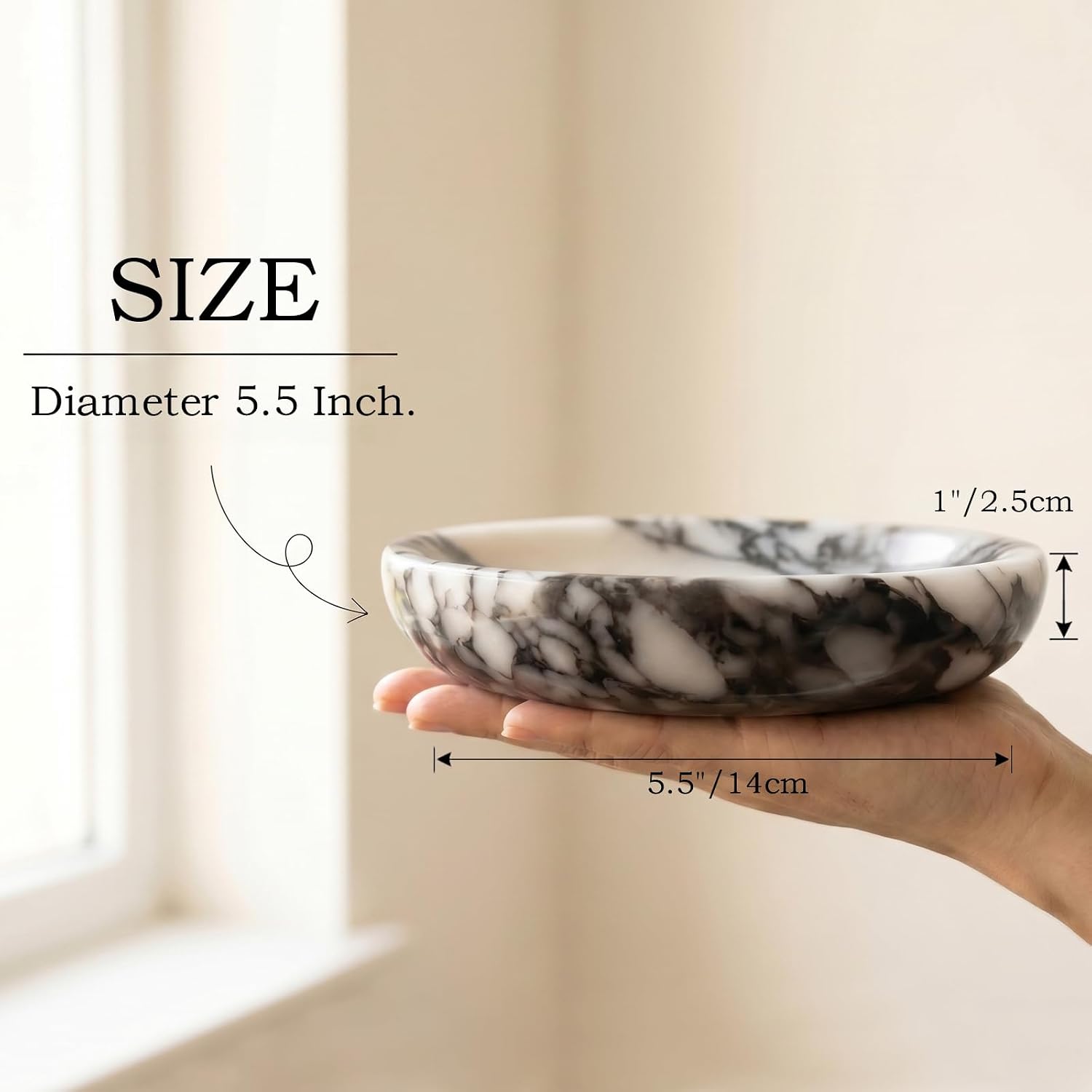 Marble Jewelry Tray / Calacatta / Natural