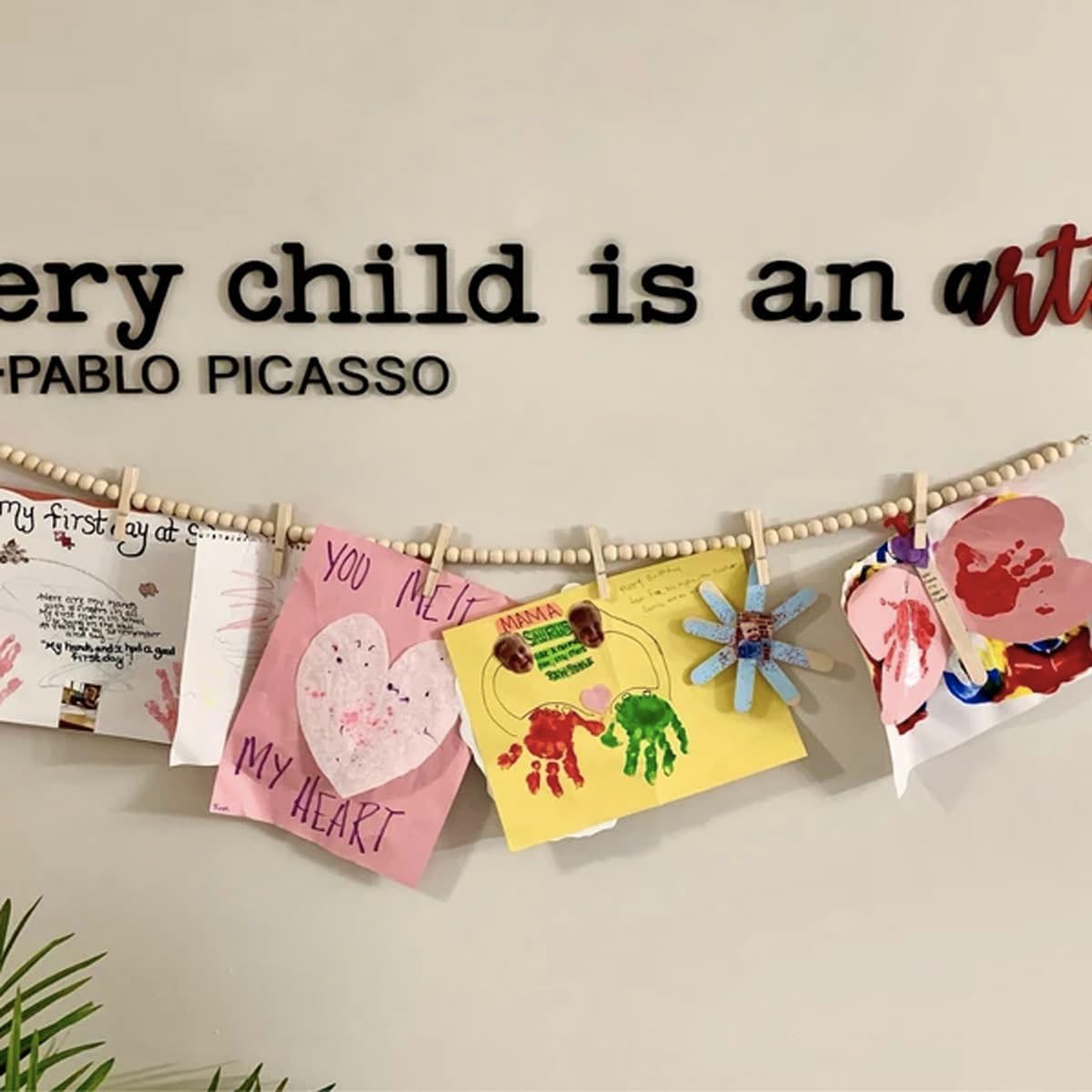 Kids Art Display Garland / 59inch