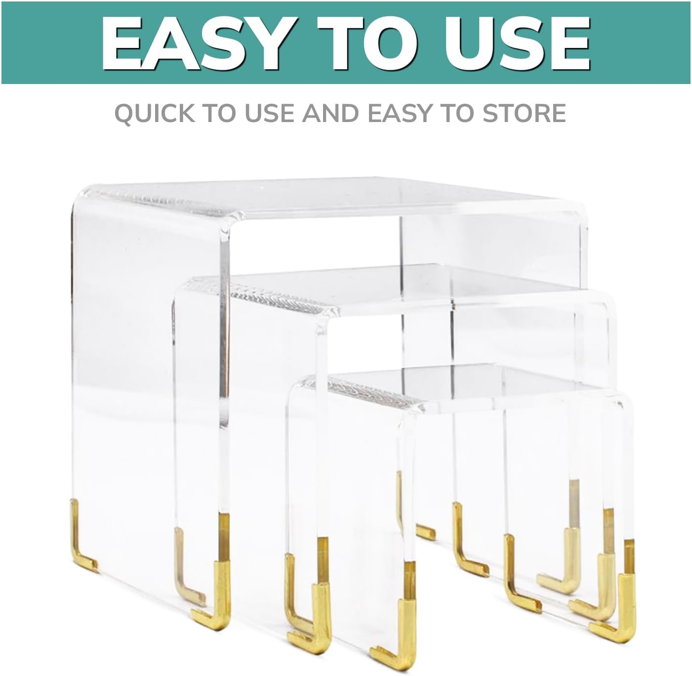 3 Tier Perfume Stand Organizer / Gold