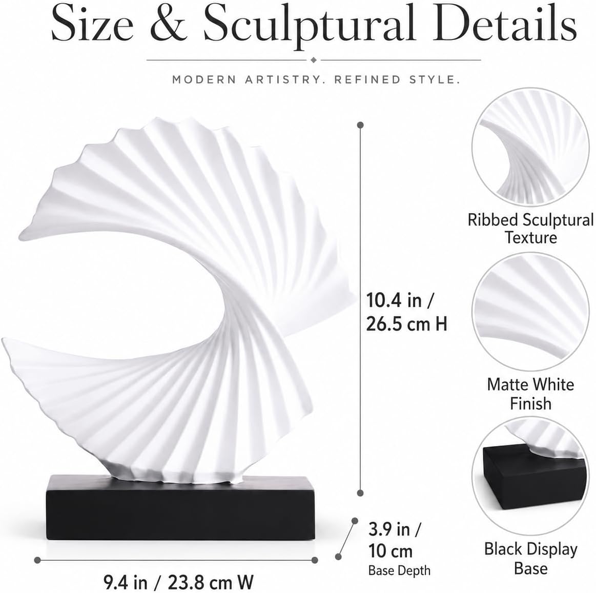 Resin Art Statue / White