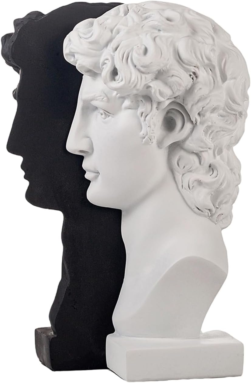 Decorative Bookends / Heavy Duty Half-and-Half Book Ends Non-Slip / David Head