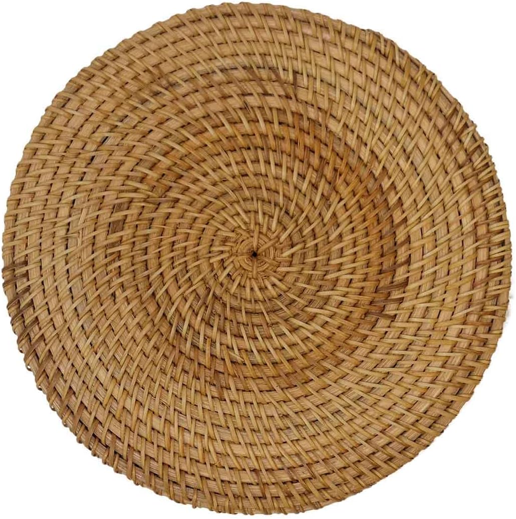 Hand Woven Rattan Serving Basket / 9.5 / 9.45 Inch
