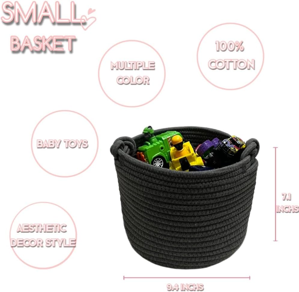 Small Rope Basket / Dark Grey