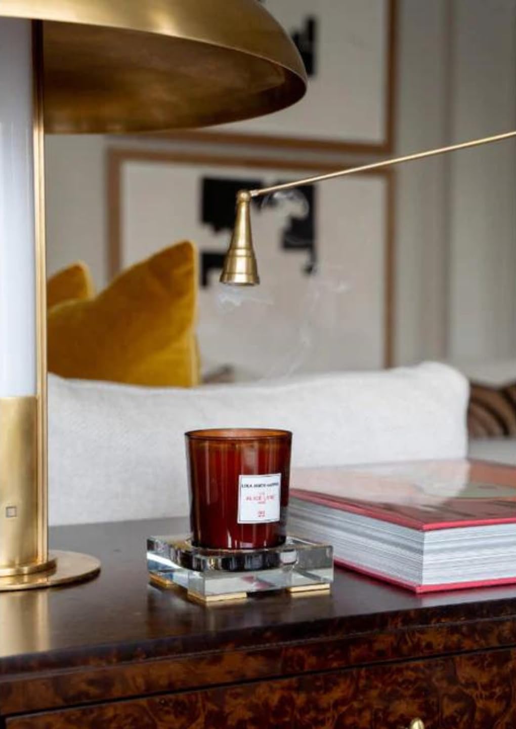 Antique Brass Candle Snuffer Long Handle Flame Extinguisher 11.5 | Tapered Bell, Slim Profile, One-of-a-Kind Accent