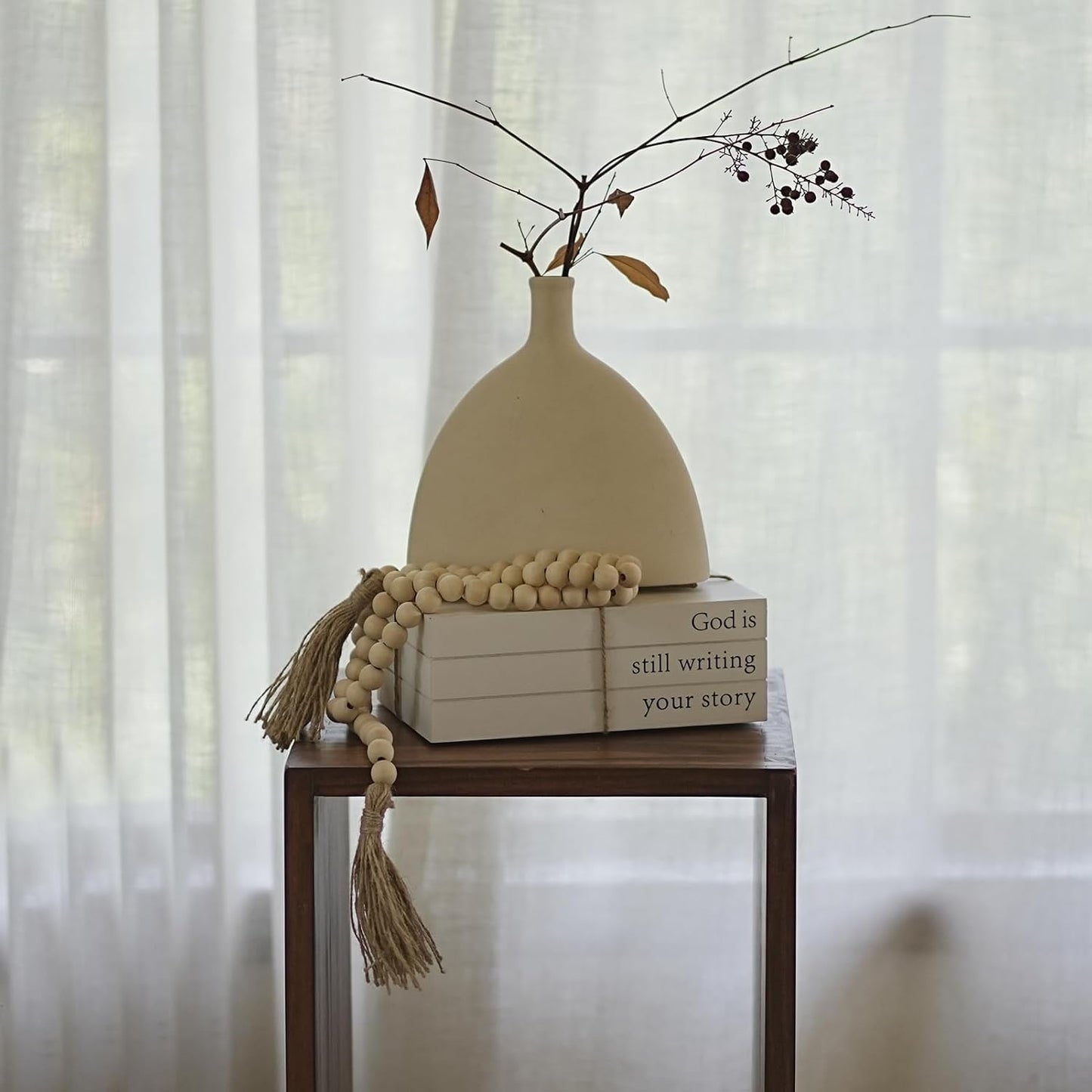 Wooden Faux Book for Decoration / God Is Still Writing Your Story