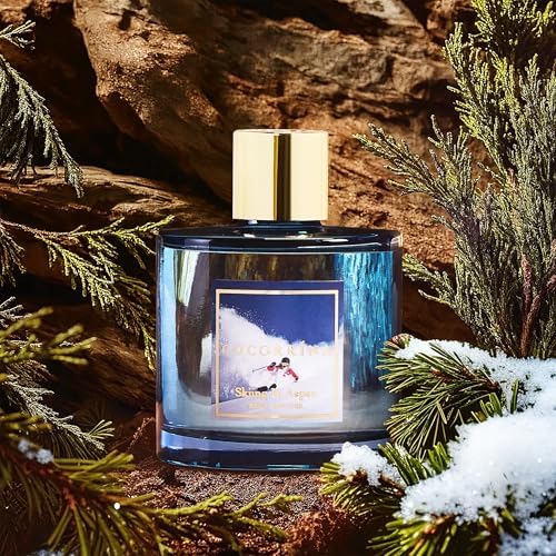 COCORRÍNA Reed Diffuser - Skiing in Aspen Reed Diffuser Set with 8 Sticks & Preserved Baby's Breath, Reed Diffuser for