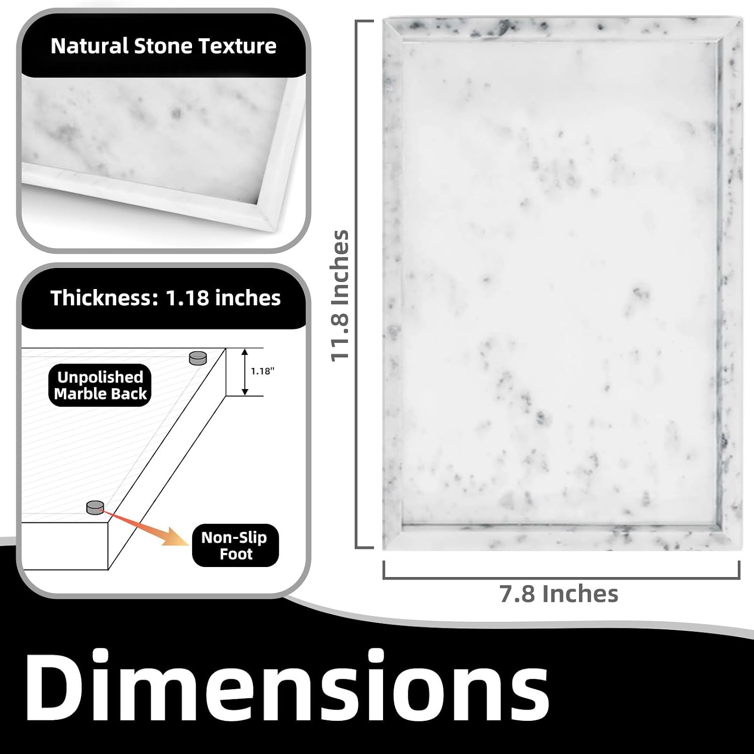 Spots Serving Tray / Star White