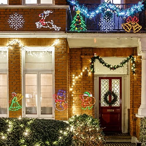 TRWYMZ Christmas Decorations - 16" Christmas Window Silhouette Lights