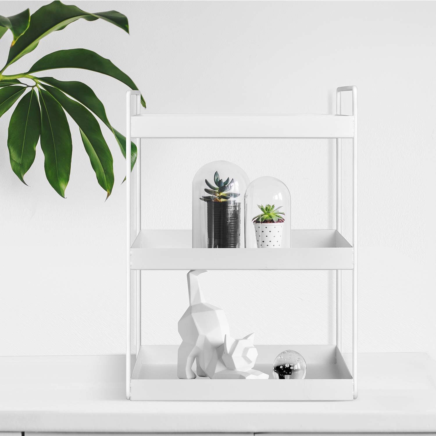3-Tier Countertop Organizer, Bathroom Vanity Tray Makeup Storage Kitchen Spice Rack Standing Shelf Counter Storage