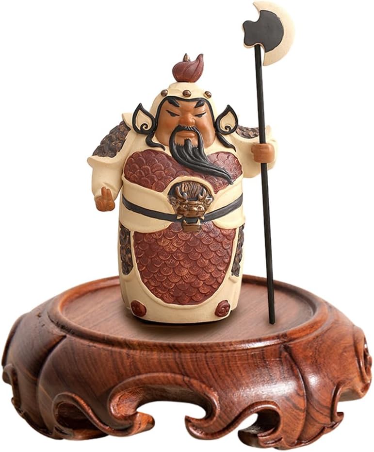 Chinese Carved Round Wooden Pedestal Asian Vase Sturdy Wood / Rosewood / 4.7" L x 4.7" W x 1.3" H