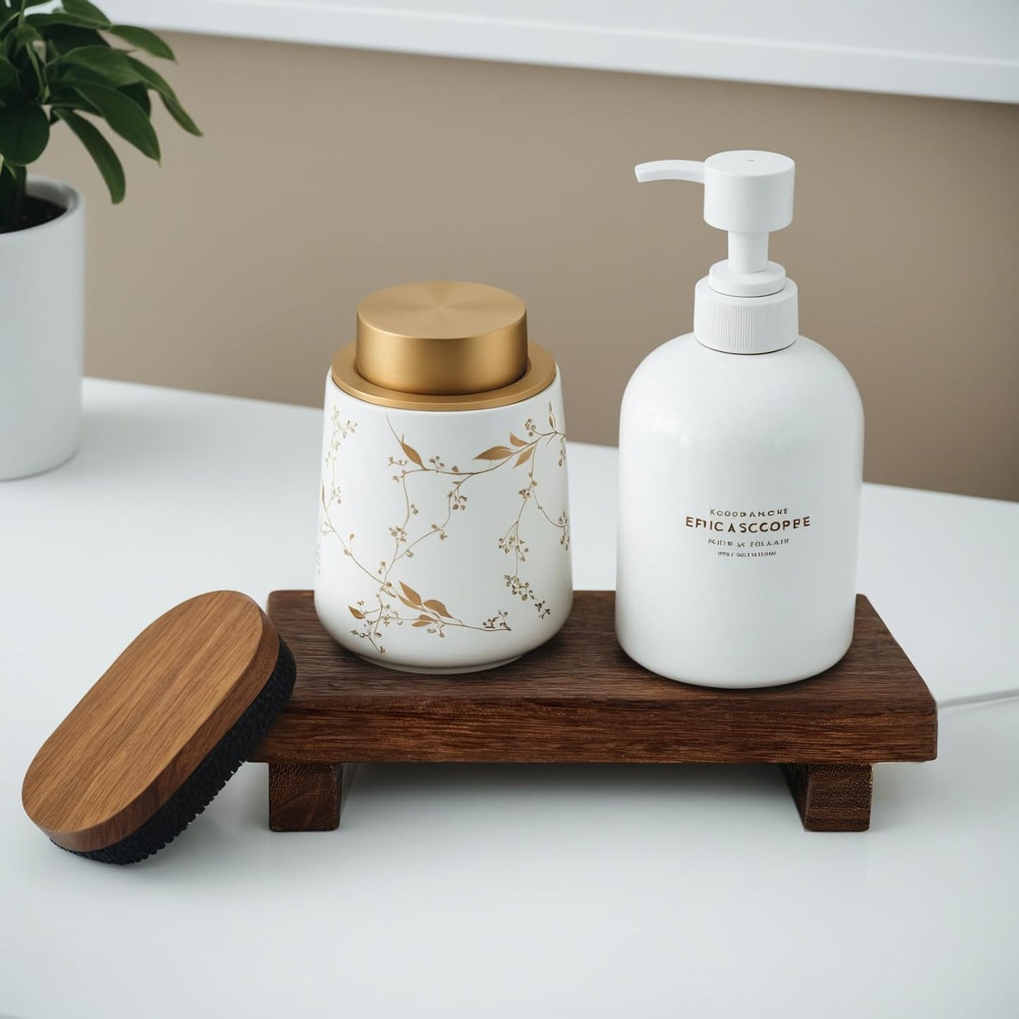 Wood Riser Soap Tray / 9 x 6 / Wooden Riser / Brown