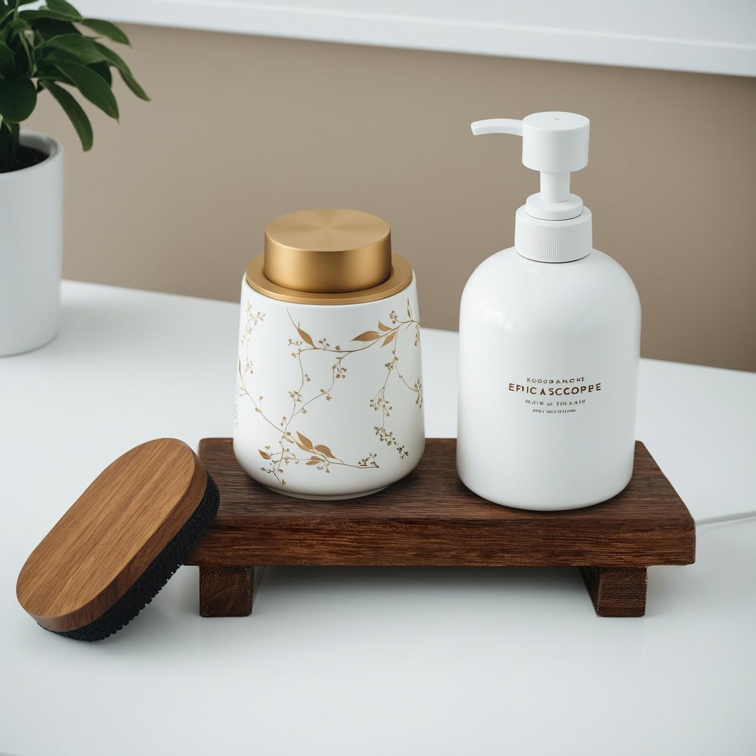 Wood Riser Soap Tray / 9 x 6 / Wooden Riser / Brown