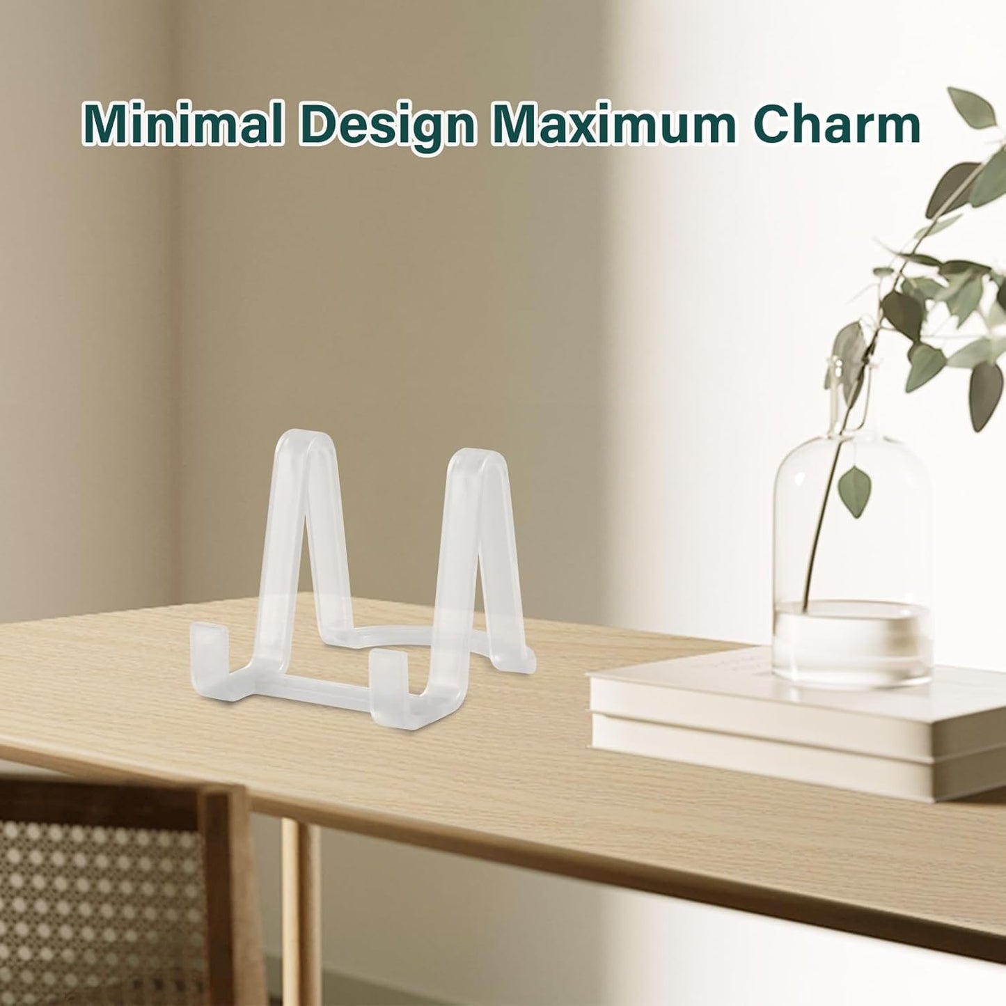 Plate Display Stands Easel Holder / Clear / 3 Inch