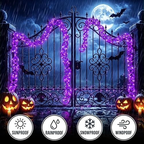16.4 ft Halloween Chain Lights, Outdoor Halloween Lights