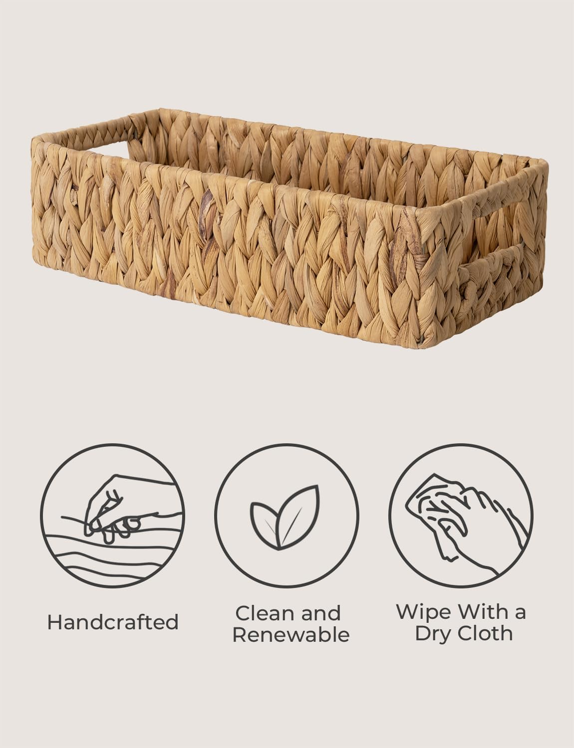 Wicker Baskets for Storage / Natural
