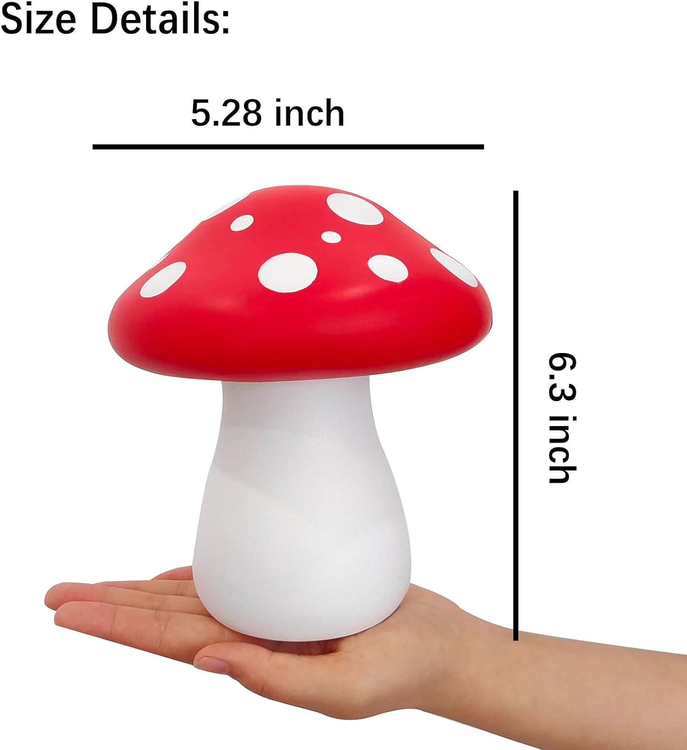 Scene Decoration Use Funny Mushroom / Redwhite Mushroom / Red