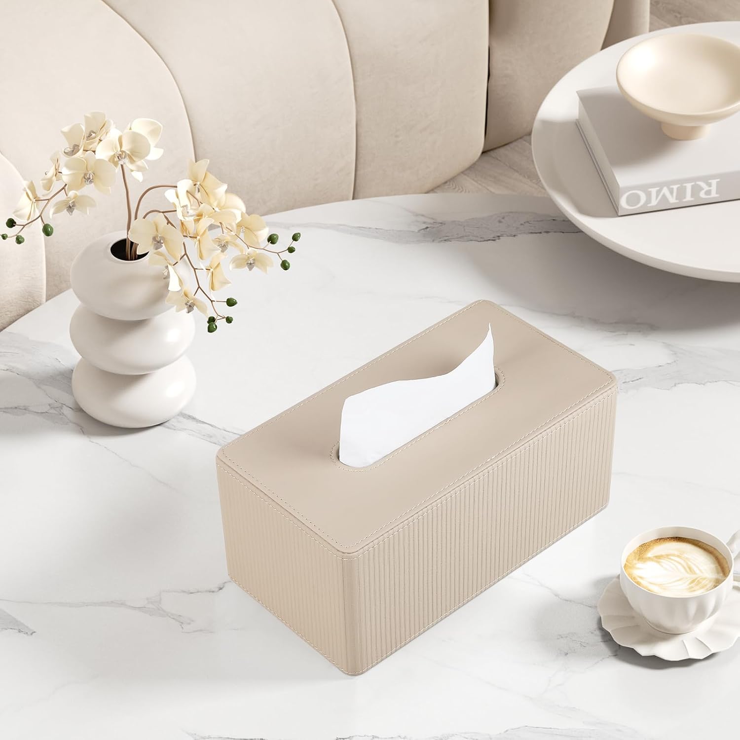 Modern Tissue Box Holder / Beige