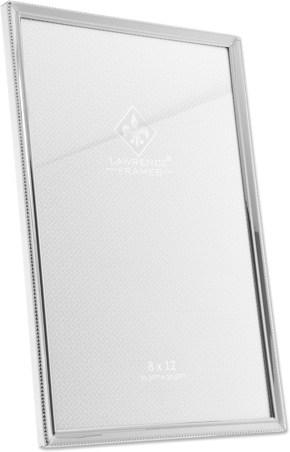 Lawrence Frames Bead Border Design, 8x12, Silver