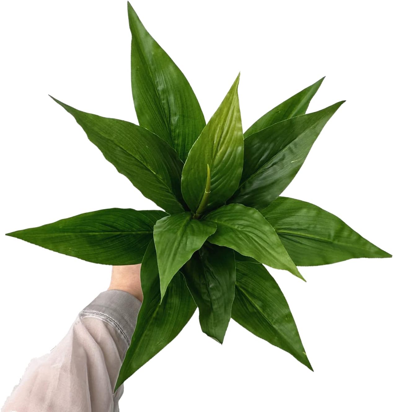 Faux Shrubs Bushes Plants / Agave Grass/ Green/ / 10 Inch / Set of 2