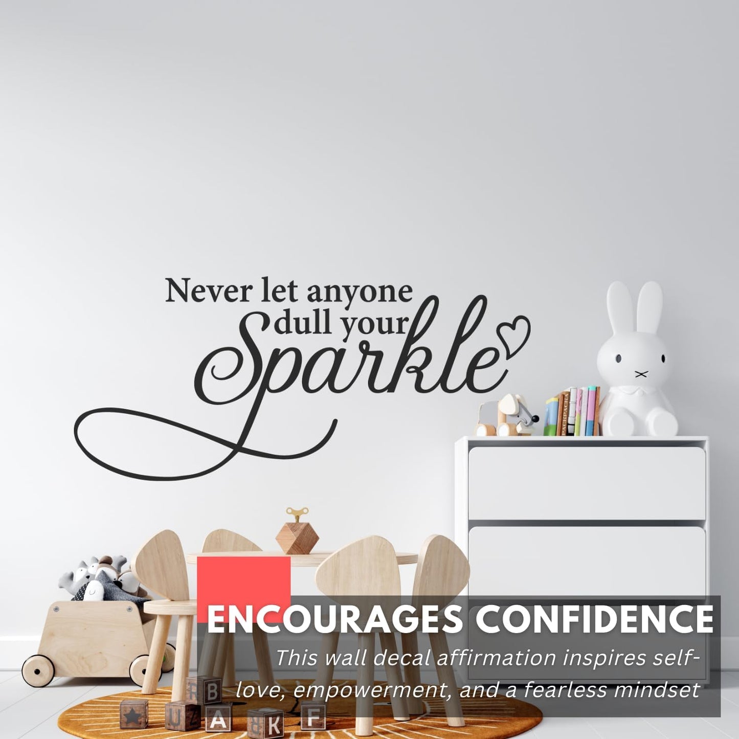 Inspirational Wall Decal Sticker Quote Vinyl Art Decor / Black / 24 x 11