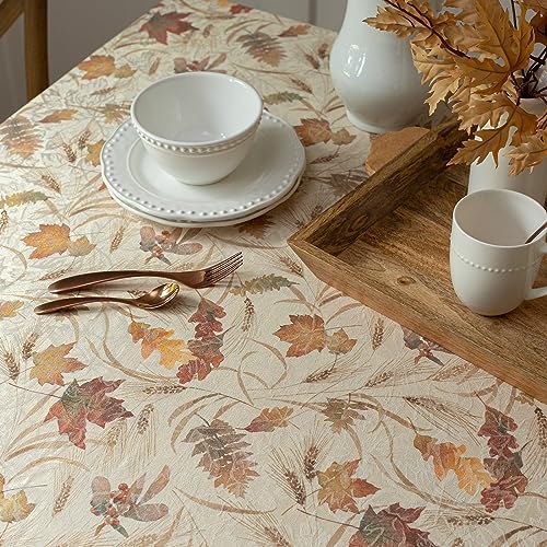 Benson Mills Natures Leaves Autumn Tablecloth (60" x 140" Rectangular)
