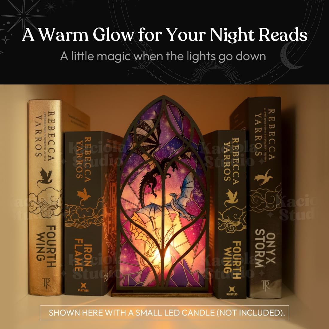 Fantasy Dragon Library Sign Book Nook Kit / Dragons