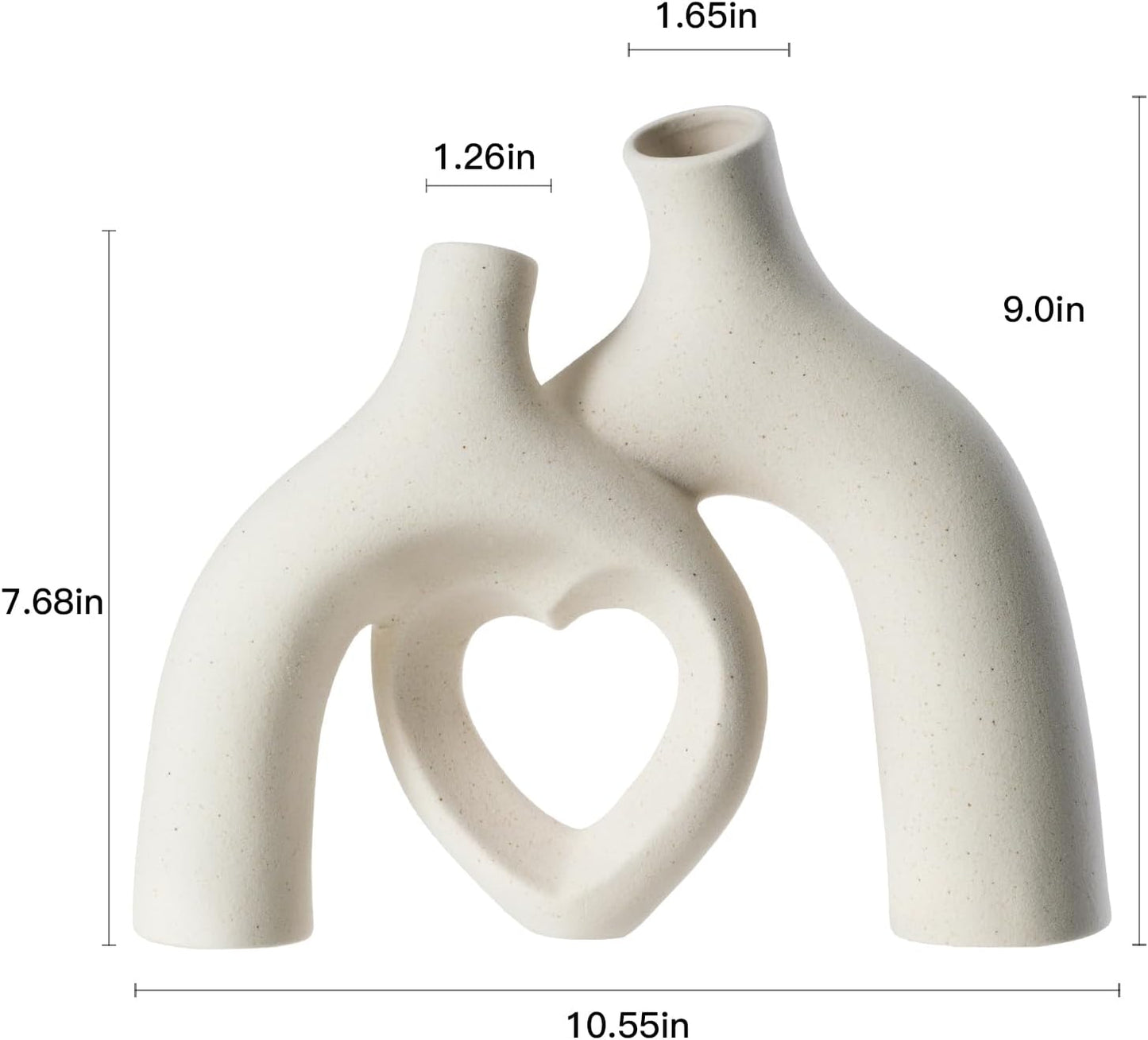 Modern Ceramic Vase / Milky White