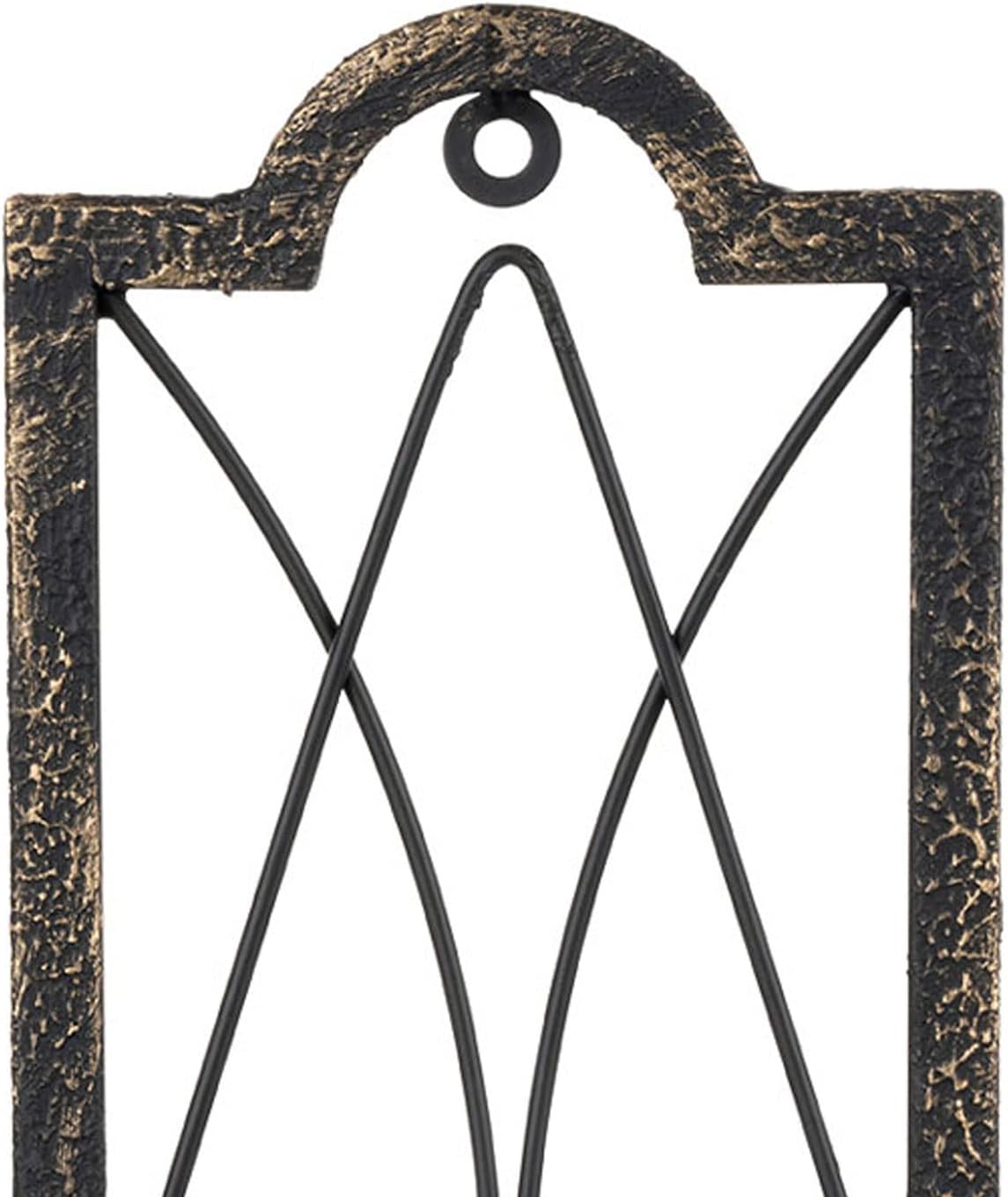 Gothic Candle Sconce Set of 2 -Gold Black Metal Wall Candle Holder-Rustic Home Deco,Dark Academia Decor