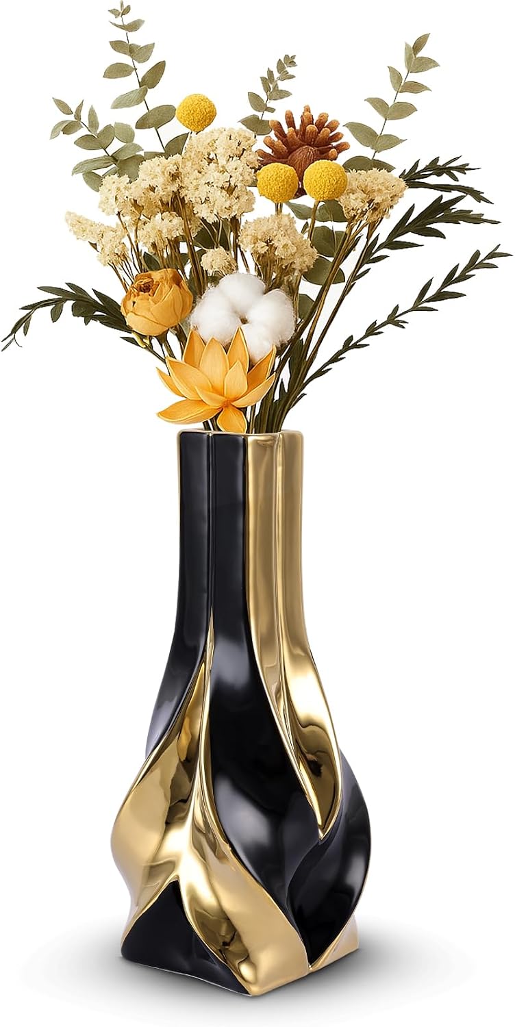 Ceramic Vase Set-3 / L Natural White / 10.3 Inch