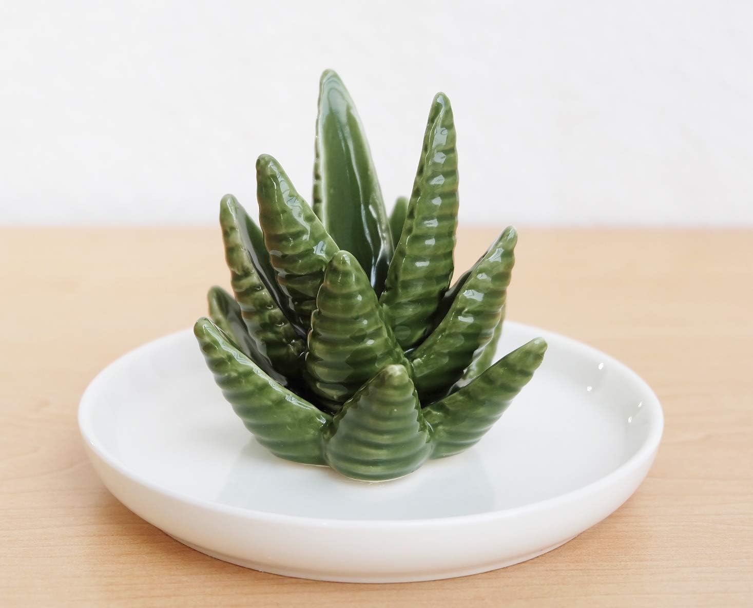 Ring Holder / Jewelry Holder Trinket Tray for Rings Earrings Necklace / Aloe