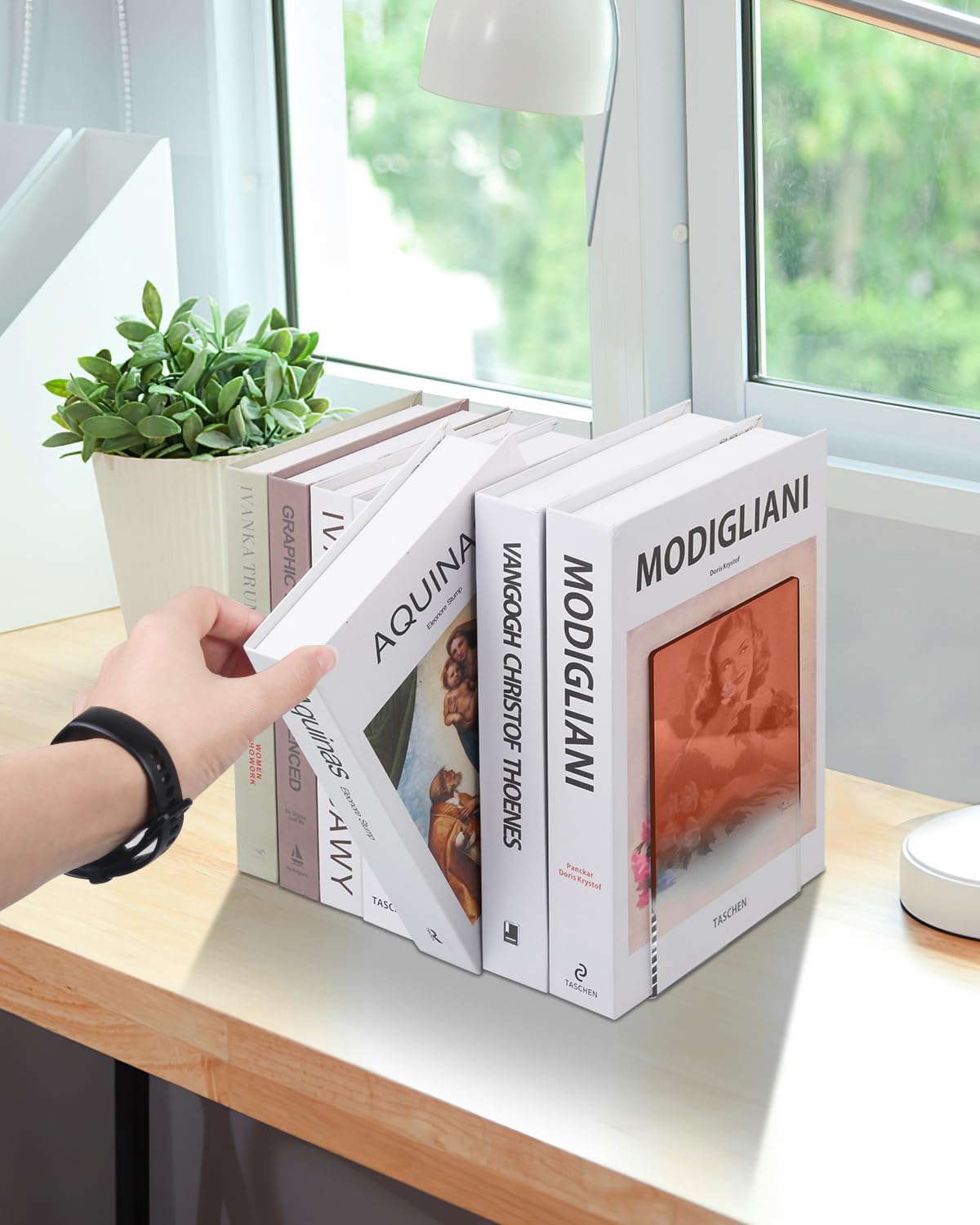 Acrylic Bookends / Book Ends / Orange