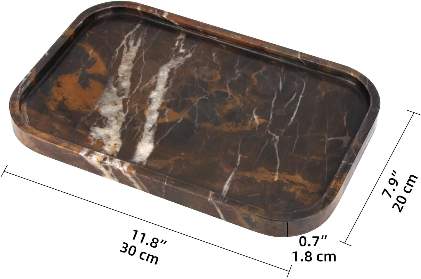 Marble Bathroom Vanity Tray / Natural