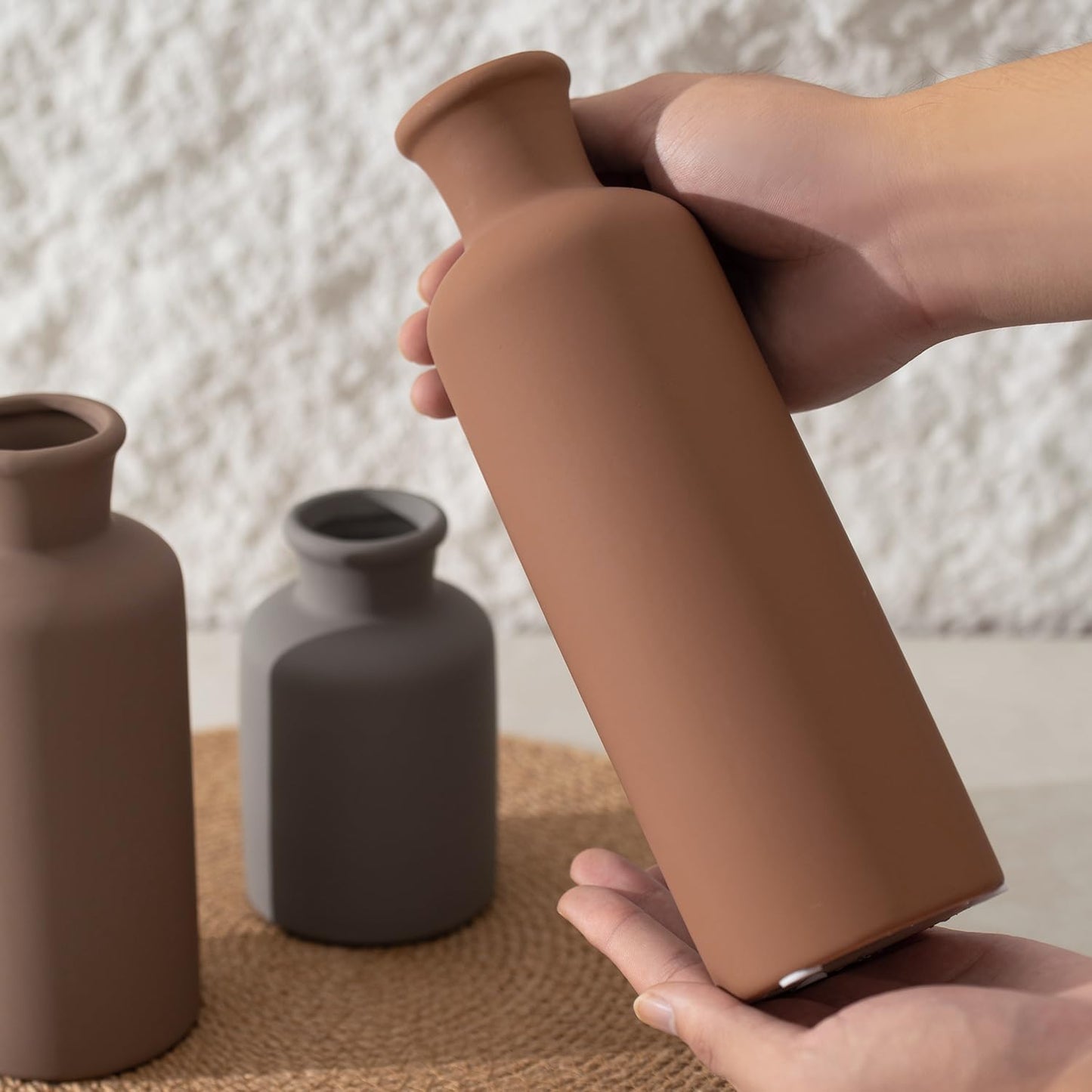 Ceramic Vase / Coffee Mix Set - Gray#2 / Set of 3