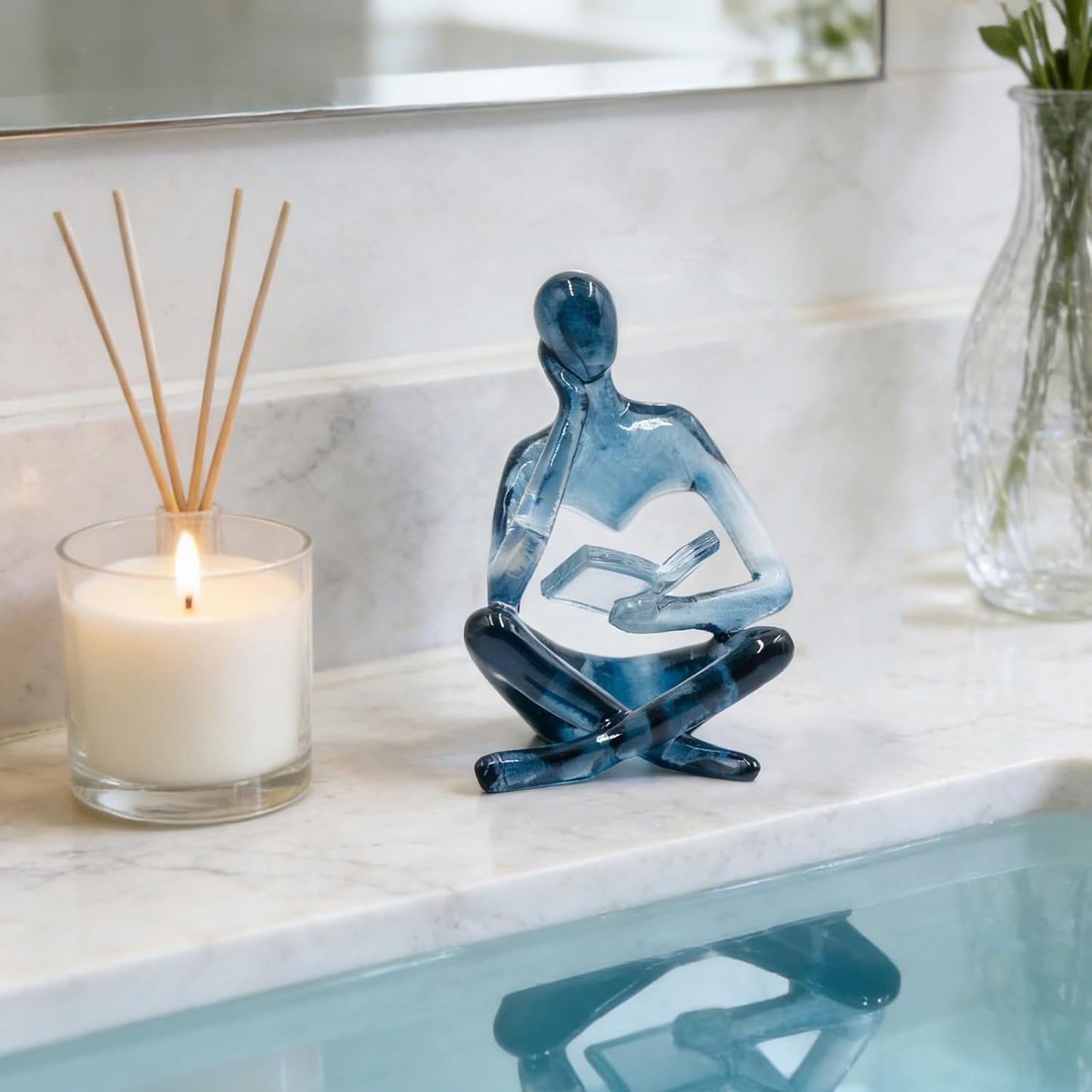Modern Aesthetic Figurine / Blue / Left Hand