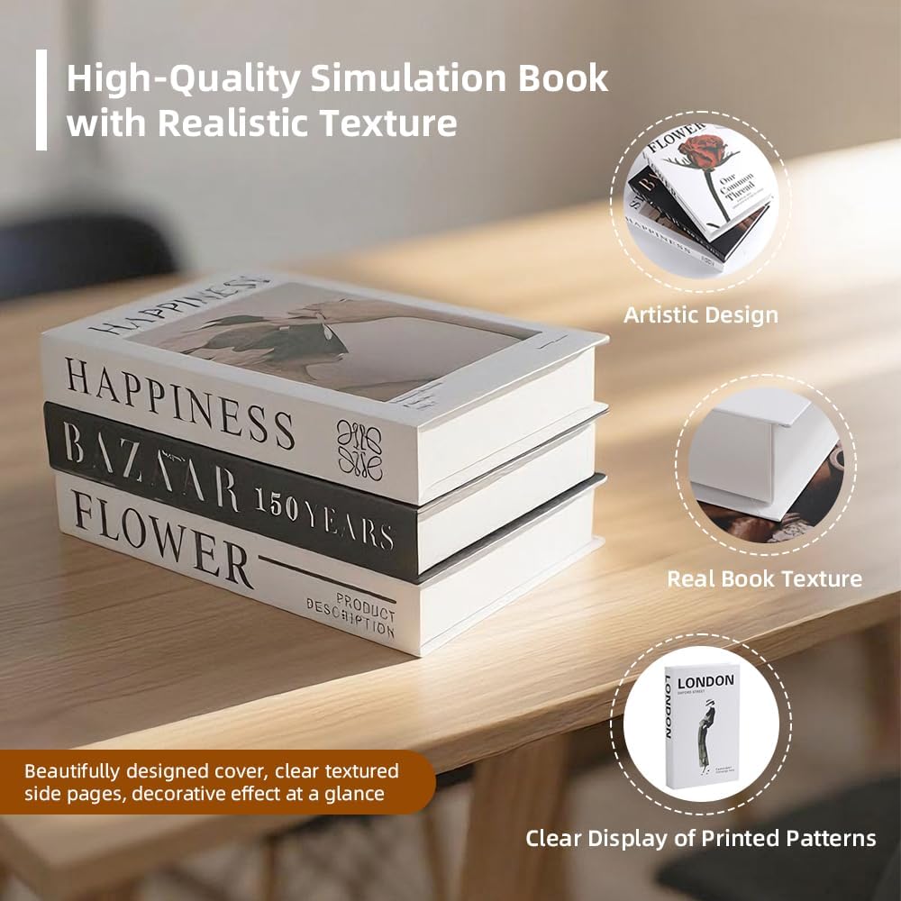 Fashion Faux Book Modern Decor Books / 27*17*4cm-a / Set of 6