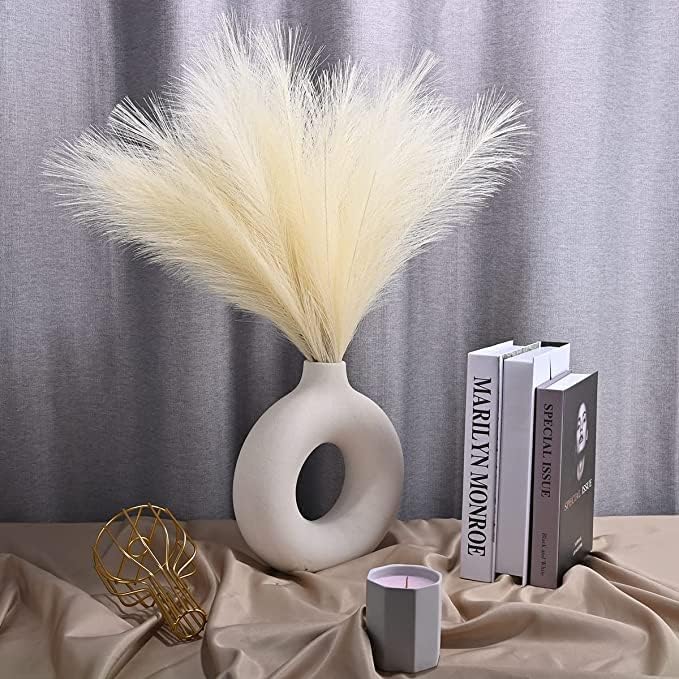 Ceramic Vases for Pampas Grass / White / Medium