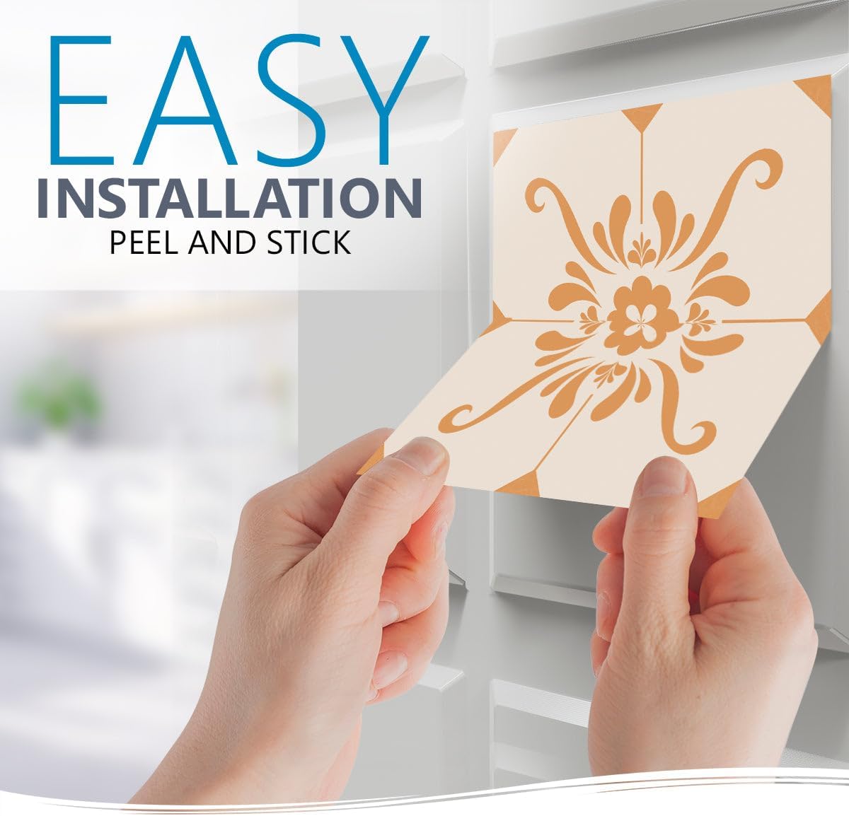 Tile Stickers by / Tile 5 / 4 x 4 / Set of 24