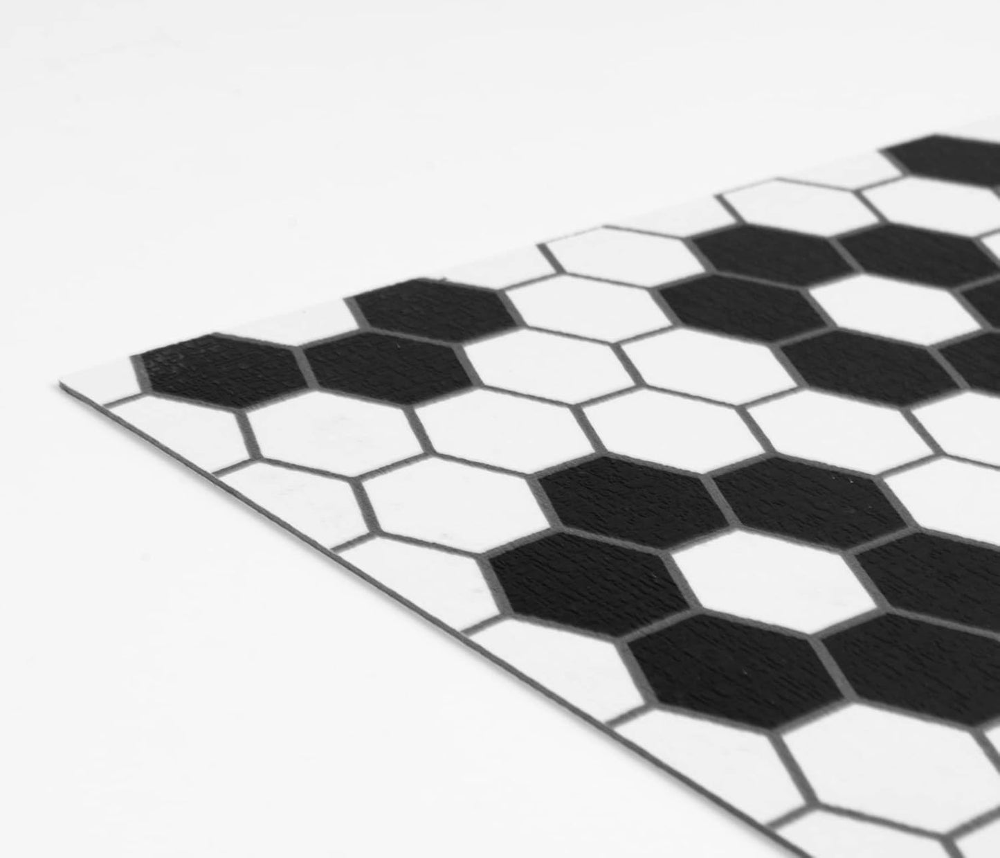 Biscotto Peel & Stick Floor Tiles / 12"L x 12"W x 0.06"T / Black
