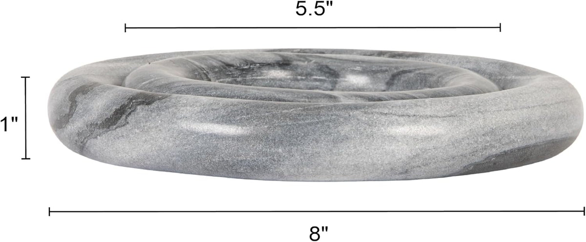 Creative Co-Op Grey Marble Trivets, Set of 2
