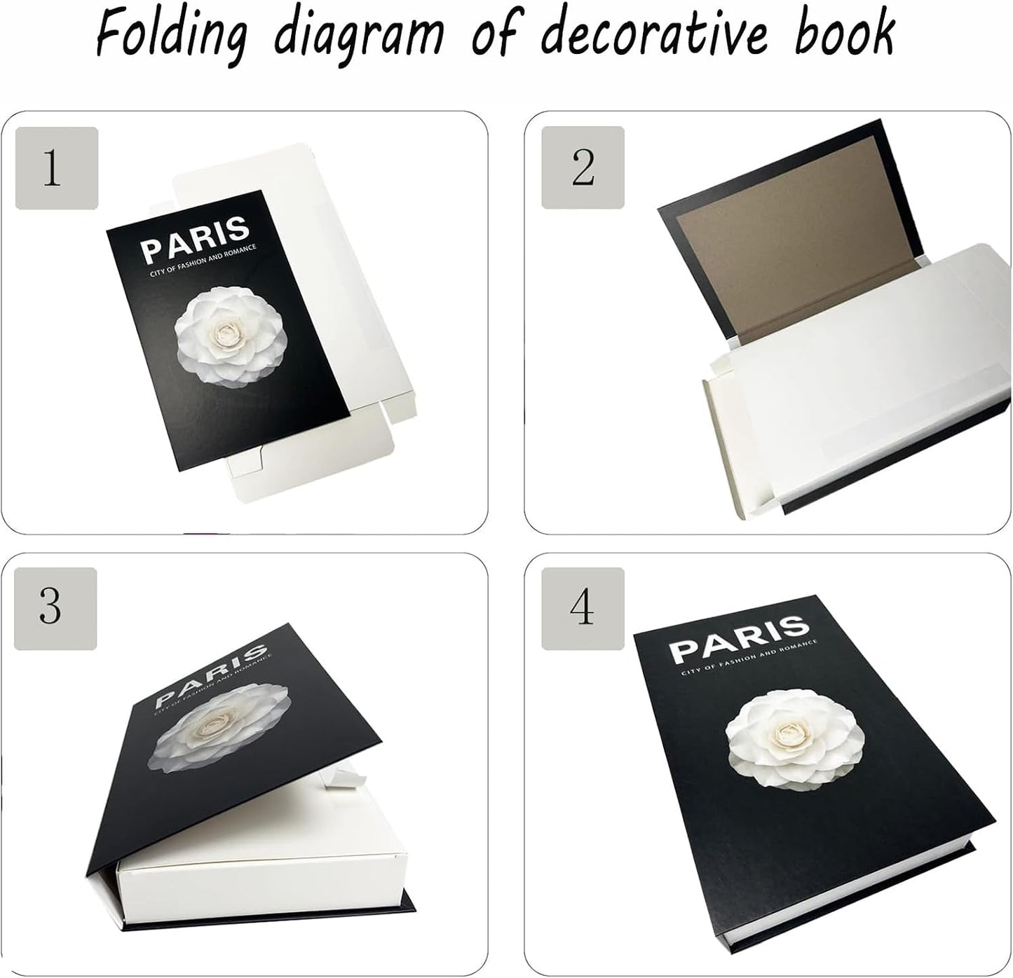 Decorative Books / Stylish Fake Books of Room Books Decor Aesthetic / Set of 3