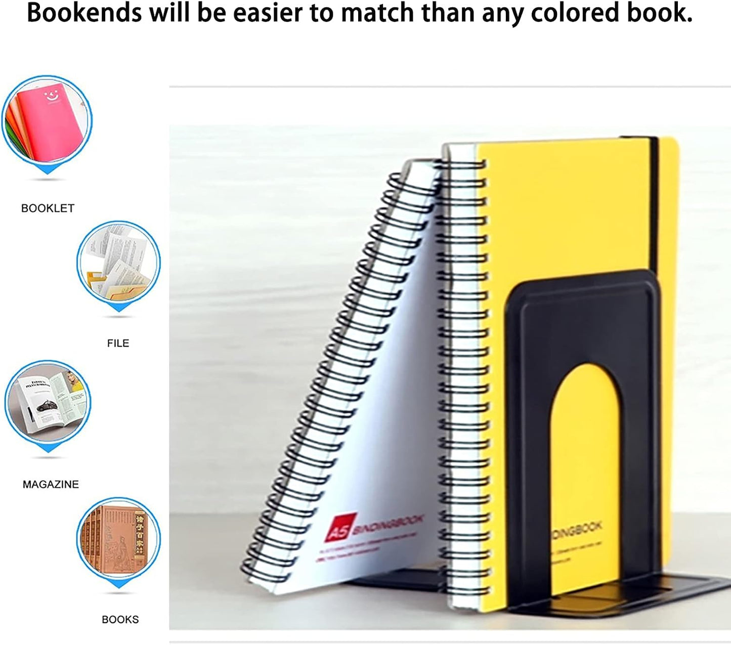 Metal Bookends / Book Ends