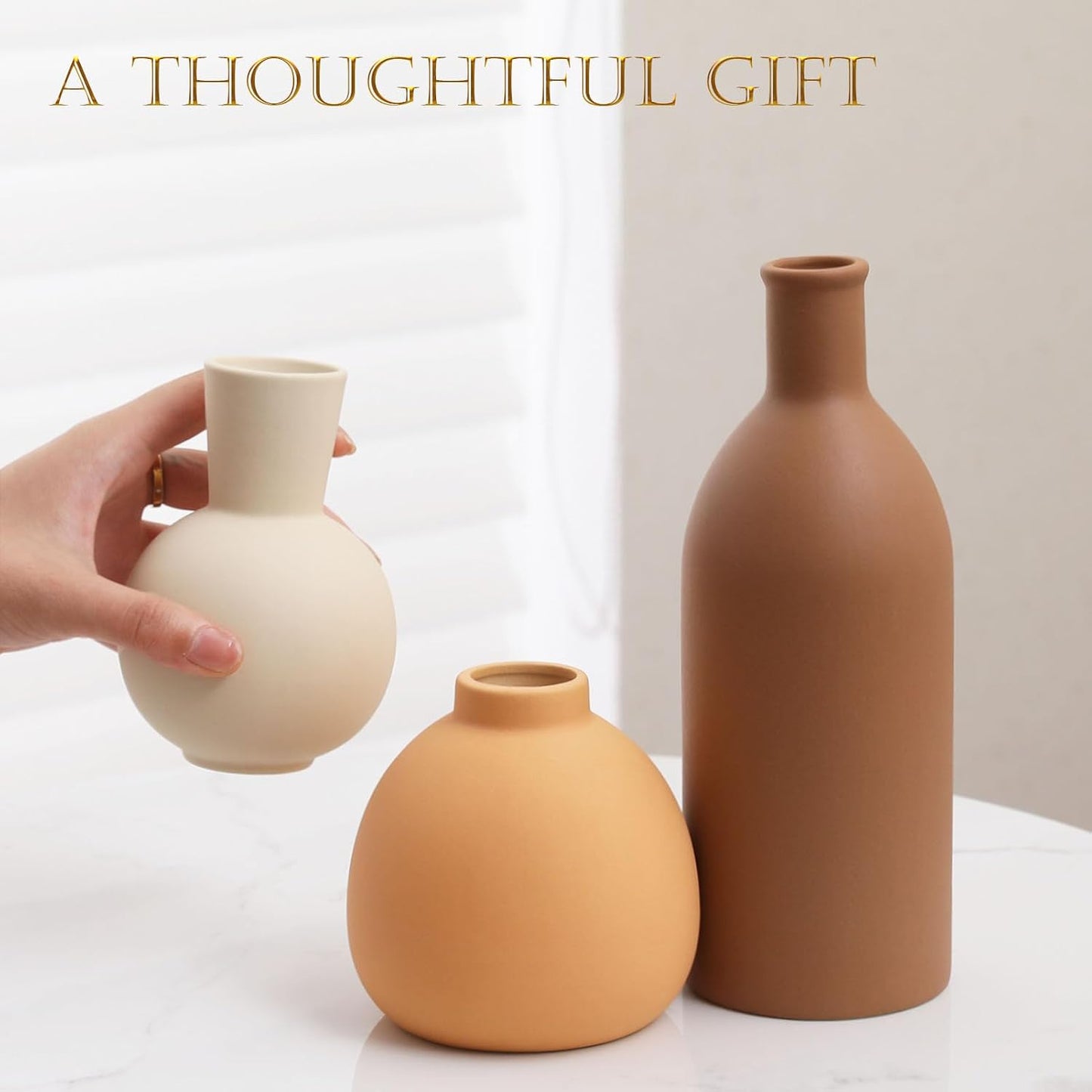 Ceramic Vase / Handcrafted Ceramic Vases / Set A / Set of 3