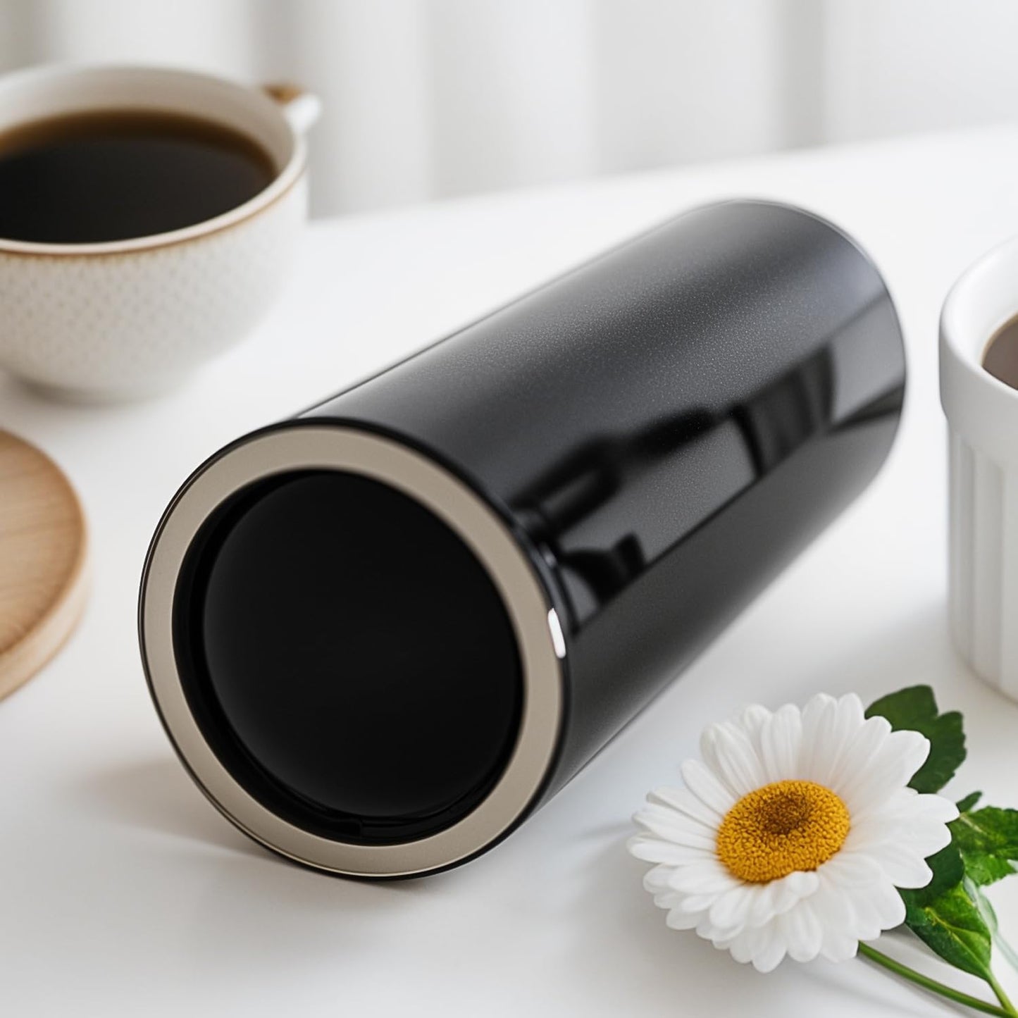 Modern Black Ceramic Vase / Black - Style 3 / Set of 10