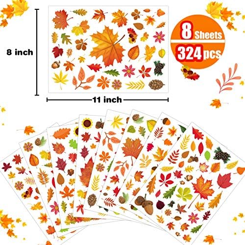 Fall Decorations 324 PCS Fall Window Clings Stickers Decorations