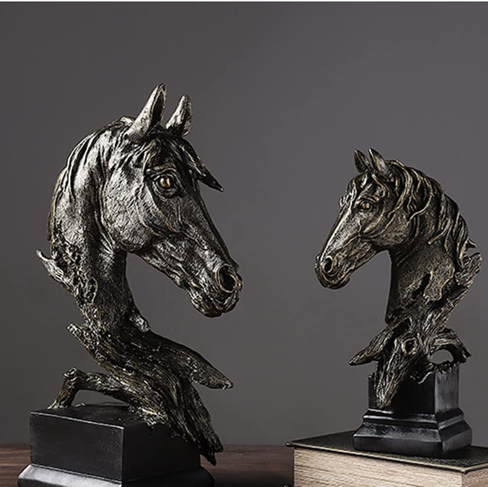 Resin Statue Ornaments / Black / 7.9