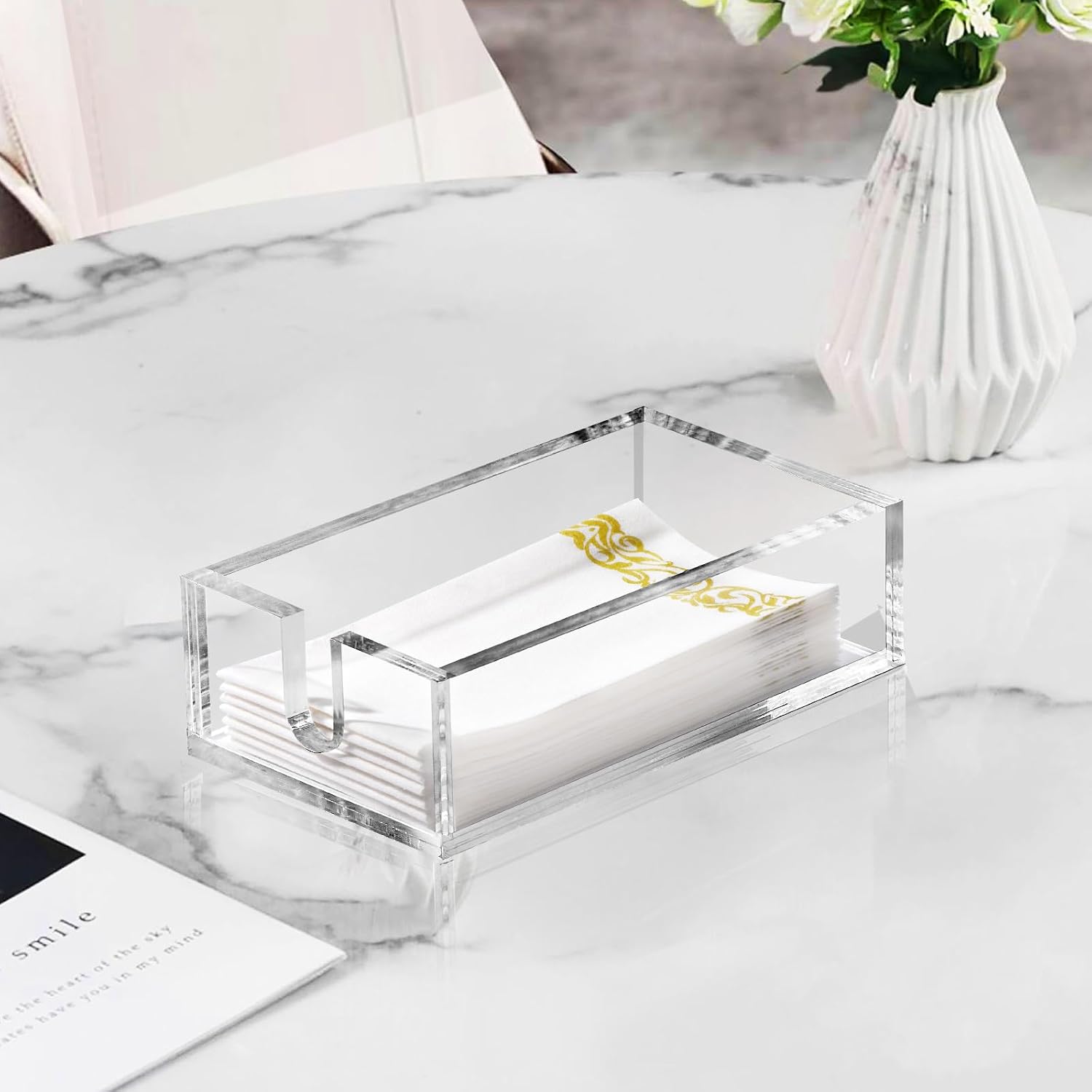 Acrylic Napkin Holder / 0.2in Thickness / Clear