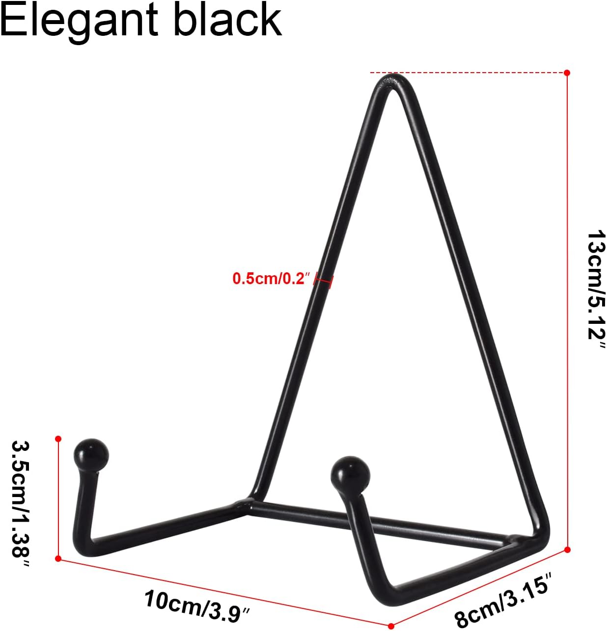 Wall Mount Display Hanger & Tabletop Stand for Decorative Plates & Picture Frames / Set of 4