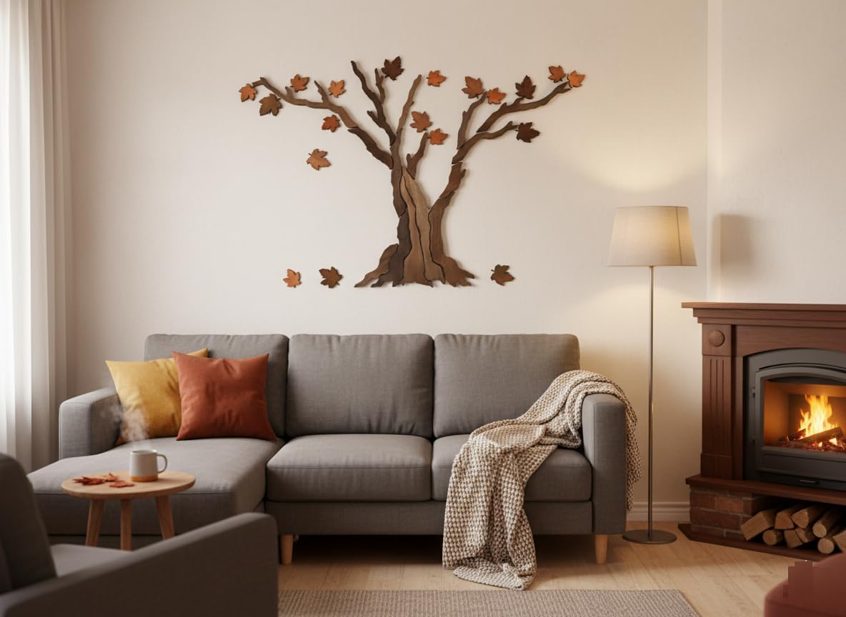 Large Rustic Tree Sculpture / 59 x 39