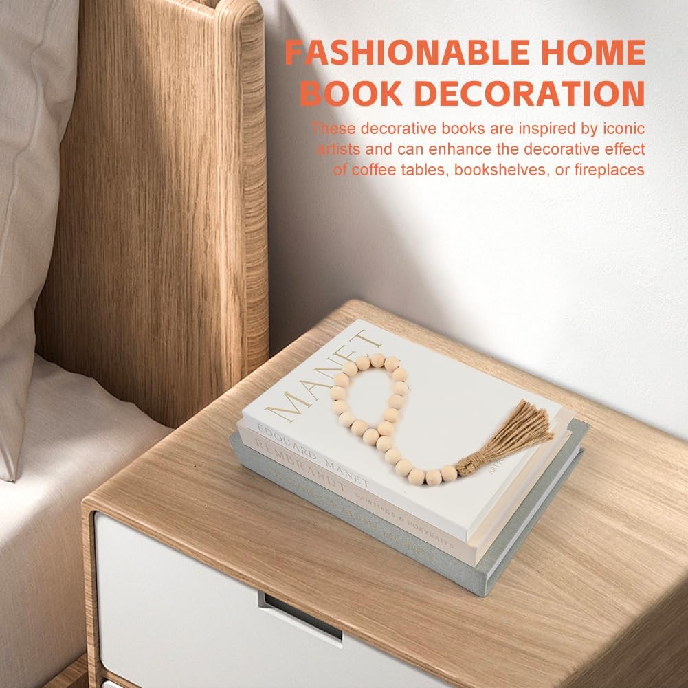 Linen Faux Book Decor Storage Boxes / Set of 3