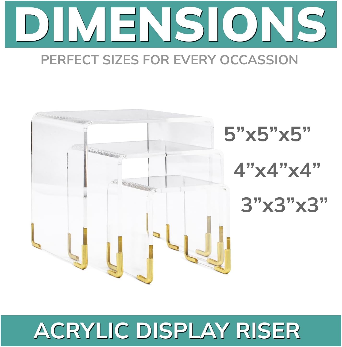 3 Tier Perfume Stand Organizer / Gold